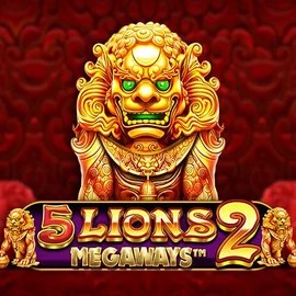 5 Lions Megaways 2 online game logo by Pragmatic Play on west-ace.eu