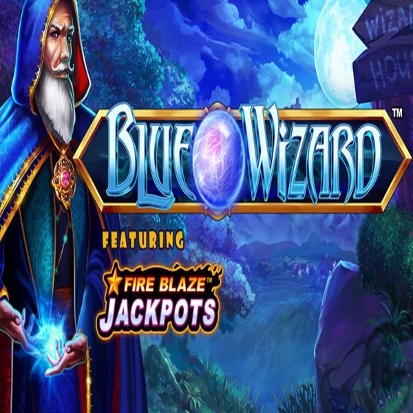 Play the Blue Wizard Fire Blaze Jackpots slot by Rarestone Gaming on Westace Casino
