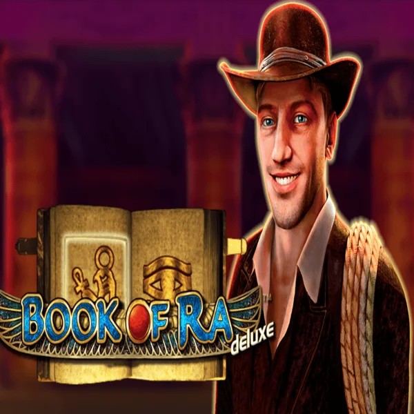 Book of Ra Deluxe slot visual from Novomatic available on west-ace.eu