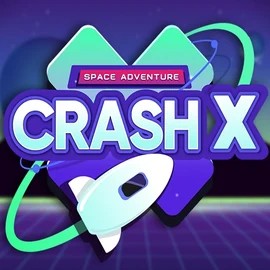 Crash X slot logo by Turbo Games at Westace Casino