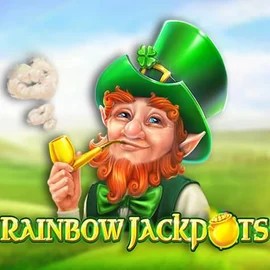 Rainbow Jackpots slot logo by Red Tiger Gaming at Westace Casino