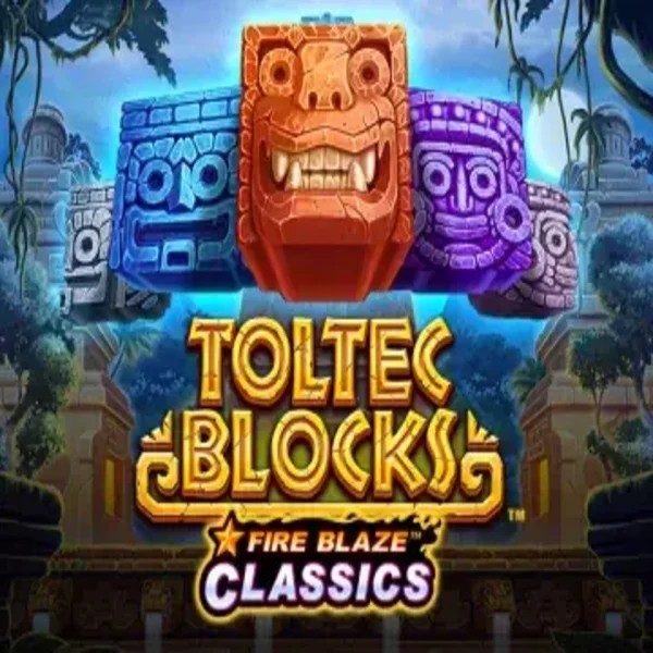 Official Slots logo: Fire Blaze: Toltec Blocks by Rarestone Gaming at Westace Casino