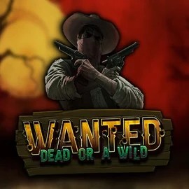 Wanted Dead or a Wild slot logo by Hacksaw Gaming at Westace Casino
